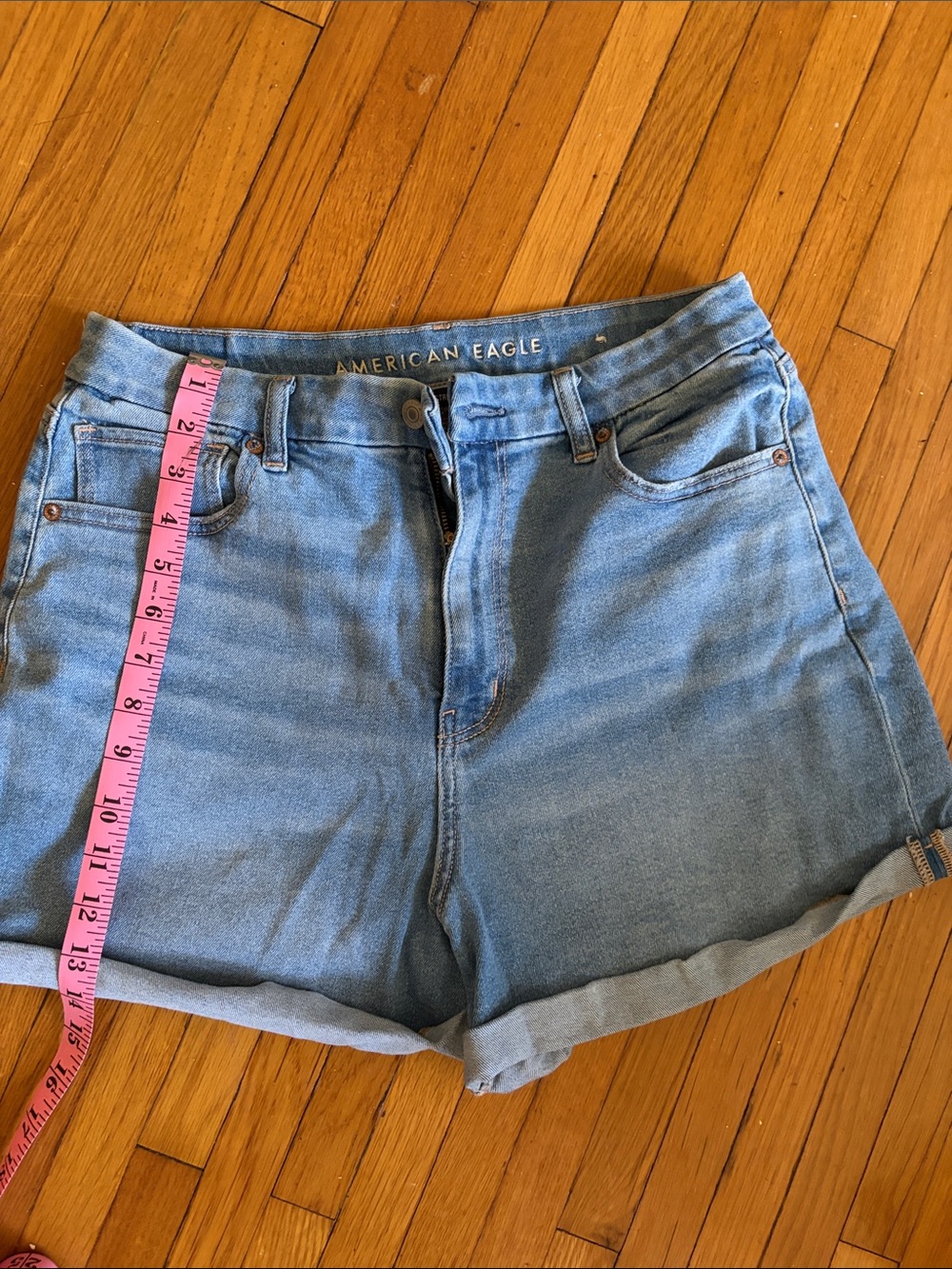 American Eagle Outfitters Light Wash Denim Jean Shorts